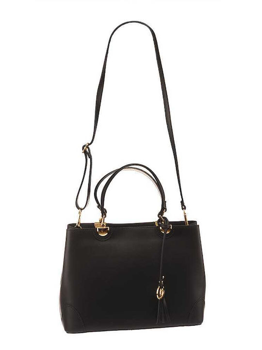 Leder Damenhandytasche Schwarz