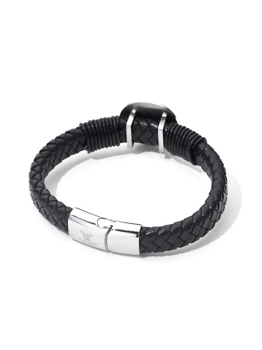 Toro Nero Brățară Pentru Bărbați Din Piele 21cm