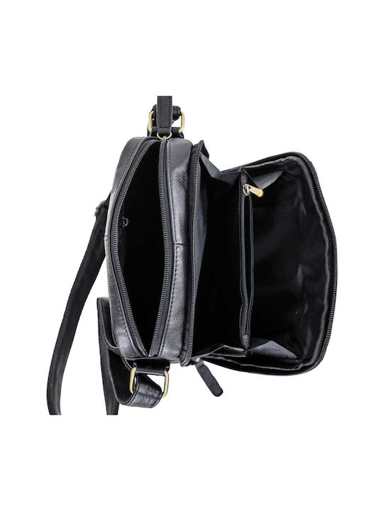 Piele Geantă pentru bărbați Umăr / Crossbody Neagră