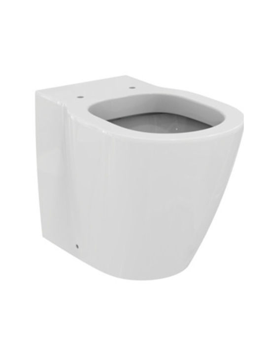 Floor-Mounted Toilet Bowl Without Cistern Lid Ideal Standard Connect E823101+e712701 White Glossy