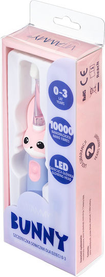 Vitammy Bunny Periuță Electrică De Dinți Pentru Copii Pentru 0luni+ Roz