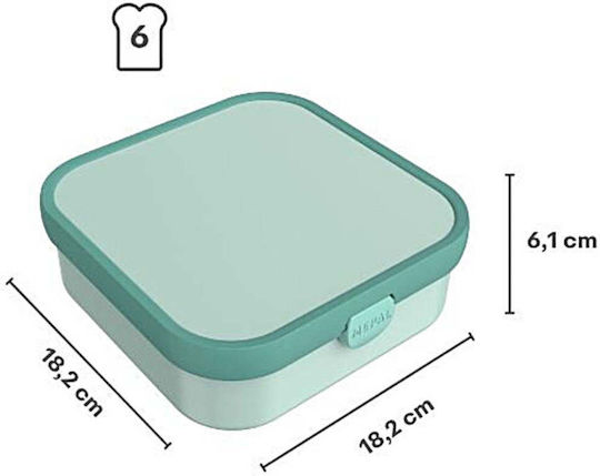 Little Dutch Campus Little Farm Plastic Kids' Food Container Green