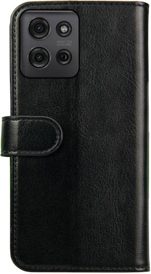 Rosso Wallet Piele artificială Negru (Moto G75)