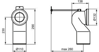 Ideal Standard Multisuite Anschlussrohr J324867