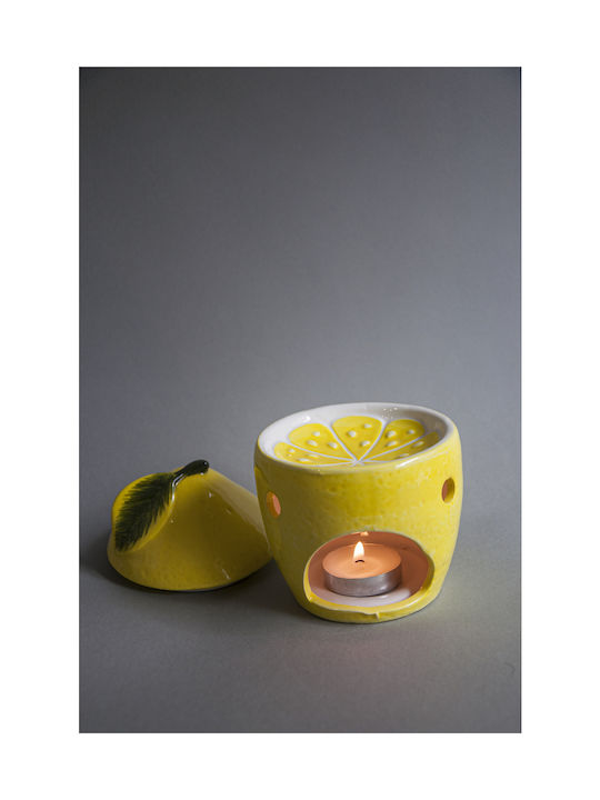 Lemon Ceramic Aromatherapy Wax Melts Essential Oils Yellow Lemon Shape
