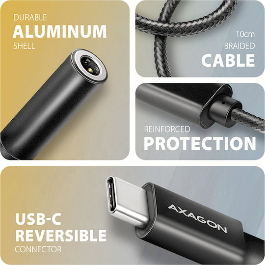Axagon Converter Ada-hc Usb Type-c To 3.5 Mm Jack