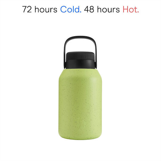 Chilly's Big Mouth Stainless Steel Thermos Bottle BPA Free 2lt Lime