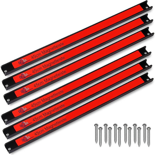 Set 6 Magnetic Strips Tools Deuba 45 Cm