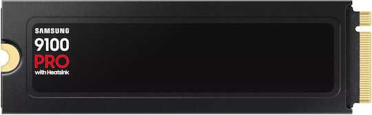 Samsung 9100 Pro SSD 2TB M.2 Type with PCI Express 5.0 Connection and Heatsink MZ-VAP2T0CW