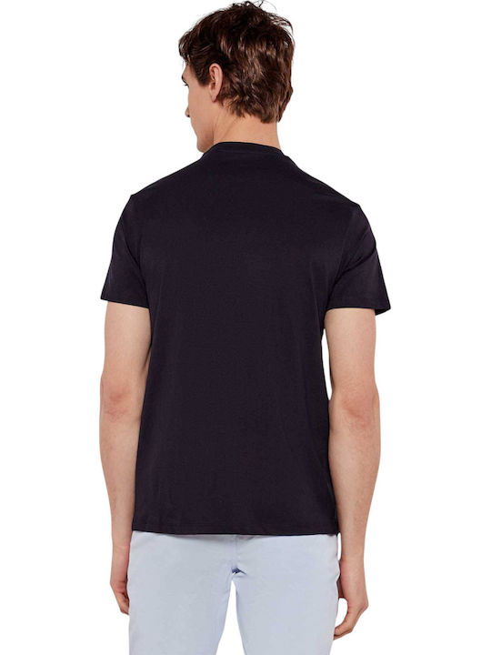 Kurzarm Herrenbluse Black