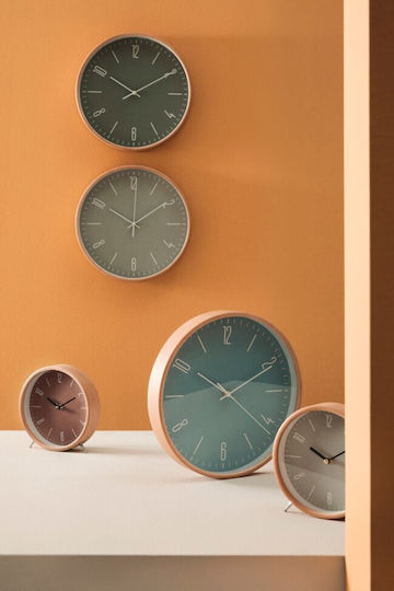 Bizzotto Clancy Wanduhr MDF Grau Ø32x4.5