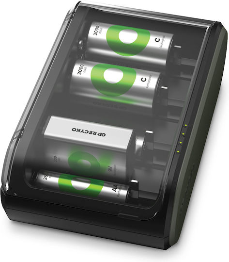 GP Batteries ReCyko B631 Φορτιστής Μπαταριών Ni-MH Μεγέθους AA/AAA/9V/D