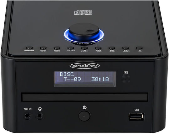 Reflexion Sistem audio 2 HIF79DAB 40W cu CD Player și Bluetooth Negru