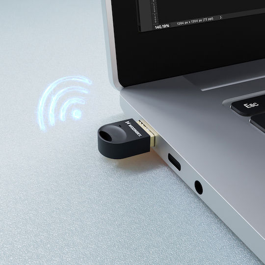 Mini Bluetooth 5.4 Adapter Wozinsky Wusb54ys Usb-a Receiver Transmitter Computer Black