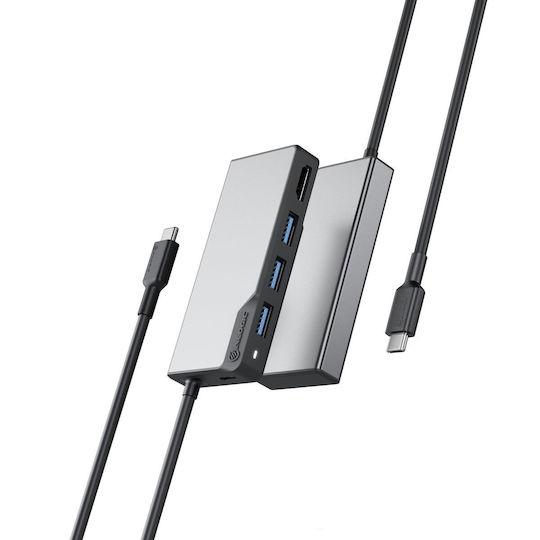 Alogic USB-C Docking Station με HDMI 4K Γκρι (UCFUHDV2-SGR)