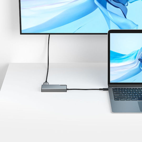 Alogic USB-C Docking Station με HDMI 4K Γκρι (UCFUHDV2-SGR)
