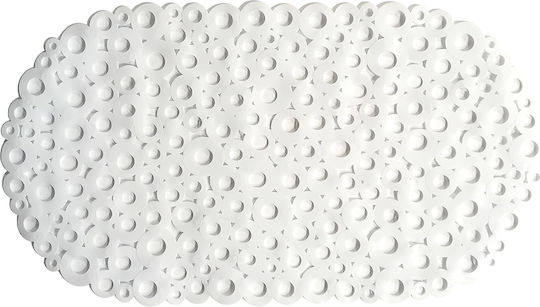 Ionion Kreise Rutschfeste Badewannenmatte 69x39cm Weiß