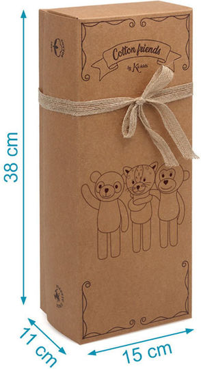 Kiokids Cotton Friends Monkey Plush & Soft Toy for Newborns 30 cm