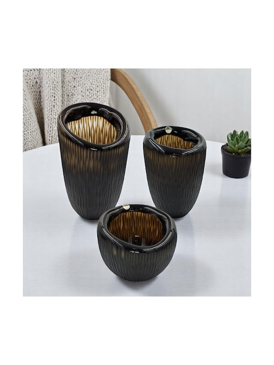 Karvounis Decorative Vase Brown 18x26cm