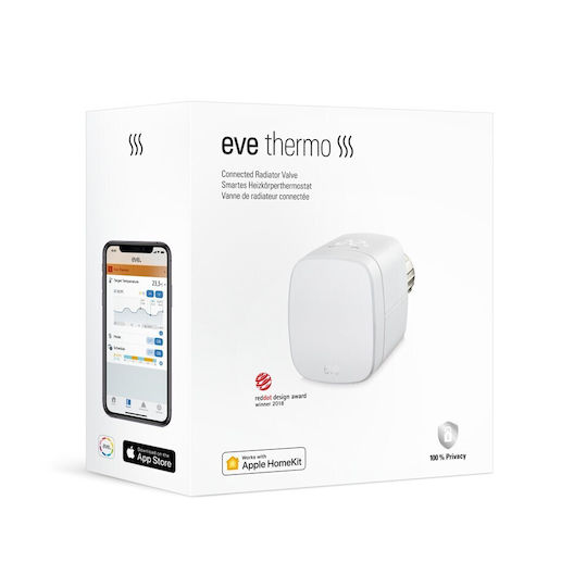 Eve Thermo Smart Thermostat-Ventil 2er-Pack 2020 Homekit Heim Küche