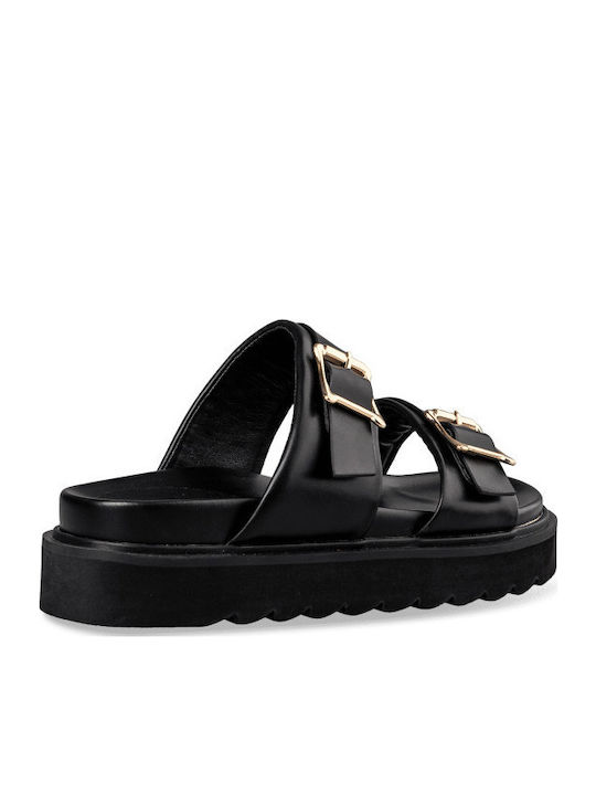 Γυναικεία Σανδάλια Flatforms Μαύρα