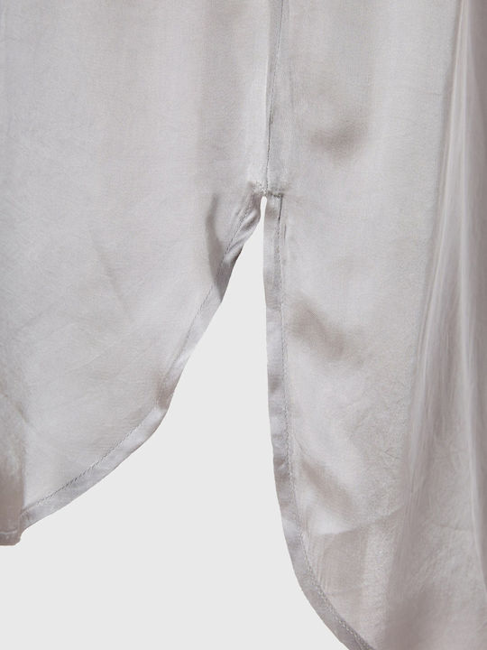 Ärmellos Damen Hemd Gray