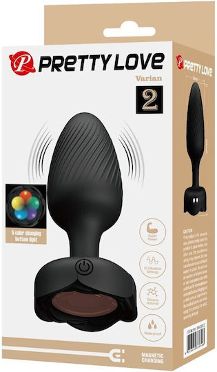 Pretty Love Vibrating Butt Plug Dop Anal cu vibrație Neagră