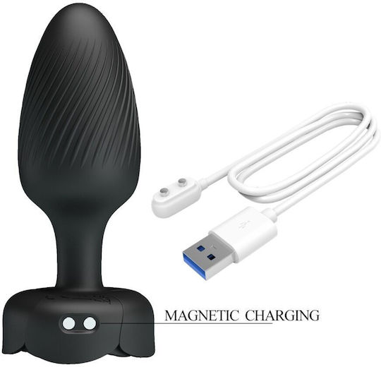 Pretty Love Vibrating Butt Plug Dop Anal cu vibrație Neagră