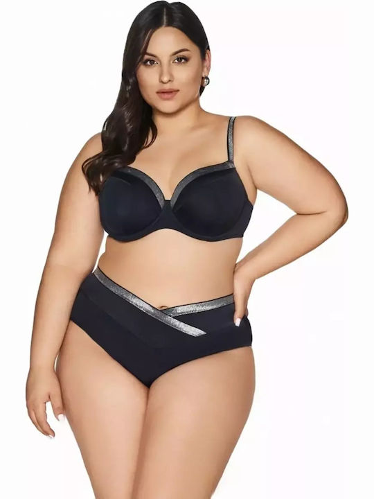 Bikini Σουτιέν με Ενίσχυση Μαύρο