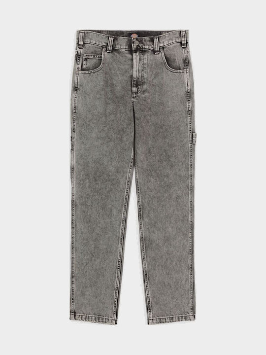 Garyville Ανδρικό Παντελόνι Τζιν με Regular Straight Εφαρμογή Grey