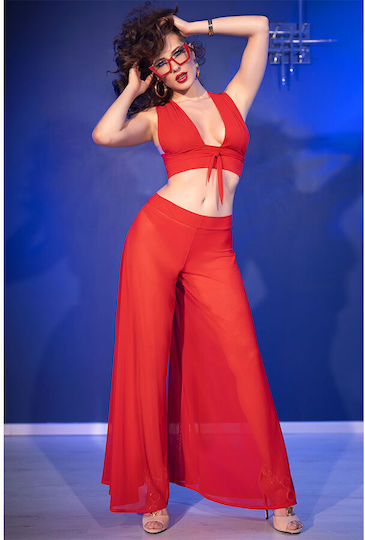 Chilirose Damen Sexy Top Rot
