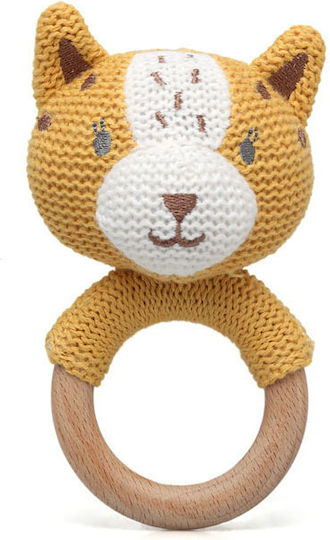 Kiokids Cotton Friends Тигърче Дървено Жувално За Зъбене За 3 М+
