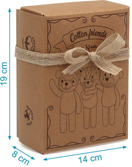 Kiokids Cotton Friends Maimuțică Dentar Din Lemn Pentru 3 Luni+