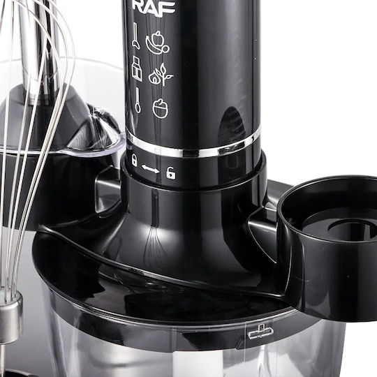 Raf Raf Handmixer mit Inox-Stab 1600W Schwarze