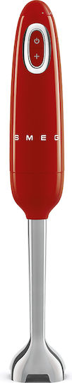 Smeg 50's Style Hand Blender With Inox Rod 700W Red