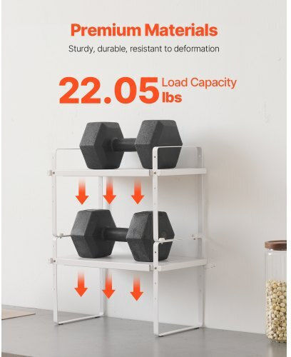 Vevor Inox Tabletop Spice Rack Organizer Gray