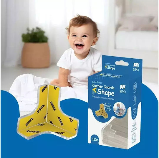 Sipo Protection Corner with Sticker made of Silicone 12pcs