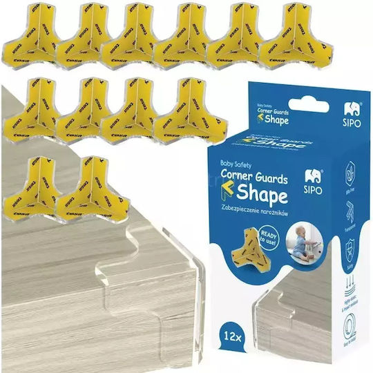 Sipo Protection Corner with Sticker made of Silicone 12pcs