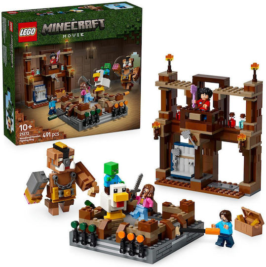 LEGO Minecraft Woodland Mansion Fighting Ring for Ages 10+ 491 Pieces