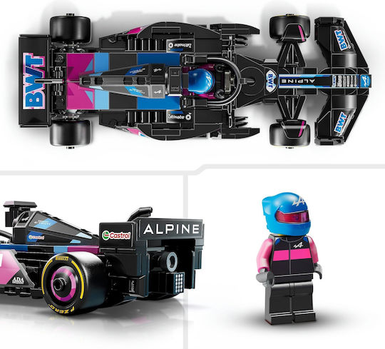 LEGO Speed Champions F1 BWT Alpine Racing Car pentru 10+ Ani 258 Bucăți