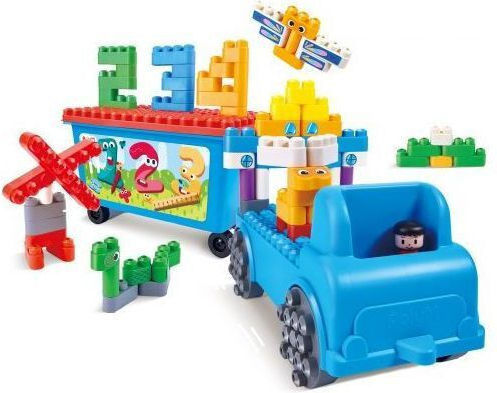 Hape Блокчета PolyM Count And Play With The Tow Truck за 1,5-5 години години 114бр