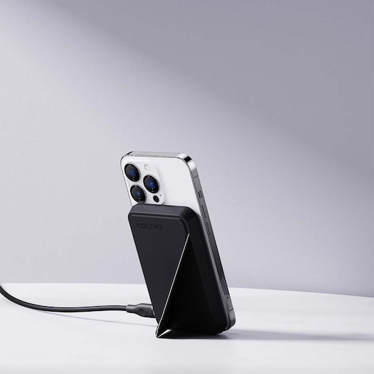 Voltme MagPak MagSafe Power Bank 5000mAh 15W με Θύρα USB-C Γκρι