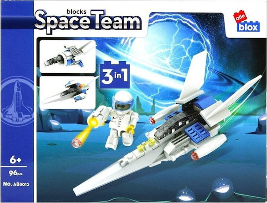 Alleblox Cuburi De Construit Space Team Pentru 6+ Ani 96 Bucăți