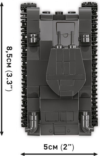 Cobi Building Blocks Renault R35 Valentine IX Panzer I for 7 Plus Years 595 Pieces