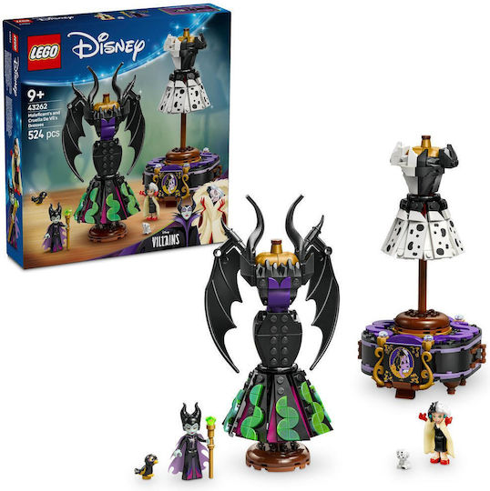 LEGO Rochiile lui Maleficent și Cruella De Vil Disney pentru 9+ Ani 524 Bucăți