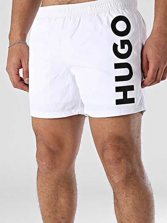 Abas Men's Swimwear Shorts White with Patterns