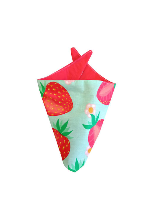 Wiggle Butt Strawberries Dog Bandana in Red color