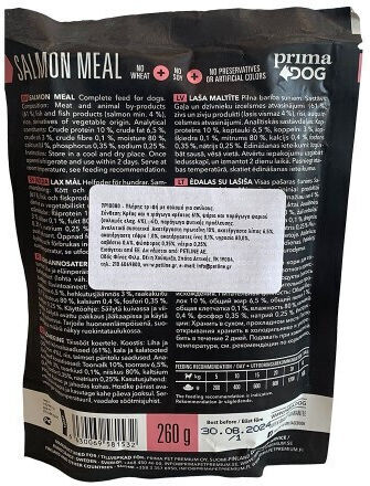 Prima Dog Meal Wet Food Dogs in Pouches with Salmon Grain-Free 260gr