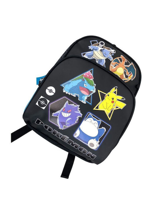 CyP Brands Pokemon Geo Ученическа Раница Плечна за Детска Градина Черна