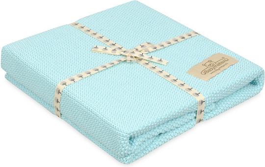 Matex Pătură Pepinieră Swaddling pături 100% bumbac Albastră 100x80cm